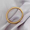 Pulsera de Bolas Geométricas de Acero de Titanio de Venta Caliente Transfronteriza para Mujer, Oro de 18 Quilates, No se Desvanece, Lujo Ligero, Sensación de Alta Gama, Pulsera con Cierre al por Mayor