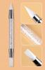 Pluma de silicona para manicura de doble punta, boca oblicua, punta de modelado, calcomanías de diamantes, palito para repujado, pluma para uñas multifuncional, exclusiva transfronteriza