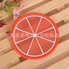 Posavasos de silicona coloridos y creativos de fábrica para frutas, aislantes, antideslizantes, de goma suave, manteles individuales, se pueden vender al por mayor