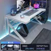 Escritorio Doble para Computadora Escritorio de Escritorio para Oficina en Casa Banco de Trabajo Escritorio Largo para Dormitorio Pareja Mesa Simple para E-Sports Juego