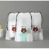 Saco com cordão saco com cordão saco para guardar sapatos fosco à prova de poeira à prova de umidade bolsa para maternidade bolsa de viagem para embalagem organização de roupas de estudante