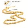 Europa y Estados Unidos explosiones transfronterizas Proceso de chapado en oro de 18K simple avanzado Collar redondo de 4 mm fabricantes de joyería al por mayor