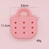 Bolso de Silicona Transfronterizo con Agujeros DIY Se Puede Decorar para Niños Familia Almacenamiento Billetera Bolso Cruzado de Hombro Listo para la Venta