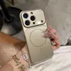 Se Transforma Instantáneamente en una Ventana de Vidrio Corning de 17 Pulgadas, Adecuado para Funda de Teléfono iPhone 17, Funda Dura Magnética Mate Anti-Caídas para Apple 16