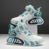 Zapatillas de Baloncesto Juveniles, Zapatos Deportivos para Niños, Nueva Moda de Otoño, Versátiles de Caña Media con Protección para el Pie, Ligeros de Cuero Impermeables para Hombre