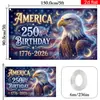Bandeira Comemorativa Personalizada Transfronteiriça Americana Mais Vendida do 250º Aniversário dos Estados Unidos 1776-2026 Declaração de Independência