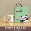 Taza de Agua de Cerámica de Panda con Tapa, Taza de Té con Filtro, Taza de Regalo de Dibujos Animados para Oficina en Casa, Logo Personalizado, Nuevo Estilo Chino