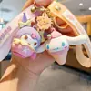 Llavero de Postre de Dibujos Animados Sanrio Bocadillos Kurome Melody Gato Kt Muñeca Colgante para Mochila Escolar Llavero de Coche