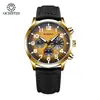 Reloj Augusten Nuevo a Estrenar Multifuncional de 6 Manecillas para Hombre Resistente al Agua, Venta al por Mayor Transfronteriza Moda Reloj de Cuarzo