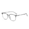 Nuevas Gafas Poligonales Texturizadas Ultraligeras de Moda 51 Estilo Japonés y Coreano para Mujer Look Adelgazante Personalizado Gafas Planas Y6611 Mayoreo