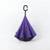 Paraguas Invertido Grande para Uso en Coche, Paraguas Recto Doble de Mango Largo para Hombres y Mujeres, Adecuado para Lluvia Fuerte y Clima Soleado