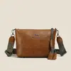 Bolsa transversal retrô e estilosa para mulheres, novo design quadrado minimalista, coleção outono 2026, bolsa de ombro moderna e de grande capacidade
