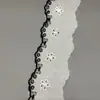 Renda de Algodão Bordada Duas Cores Oca 5cm DIY Artesanal Roupas Infantis Elásticos de Cabelo Bordas de Saias Femininas Roupa de Cama Acessórios de Cabelo Materiais