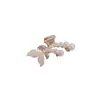 Pinza Pequeña con Forma de Oreja de Conejo para Mujer, Pinza para el Cabello de Alta Gama con Perlas y Pedrería, Accesorio para el Cabello para Recogido de Media Melena en la Parte Posterior de la Cabeza, Pinza Tiburón