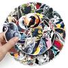 50 Corvo Grafite Cruzamento Fronteira Gótico Escuro Animal Decoração de Halloween Capa de Celular Adesivo para Mala À Prova d'Água