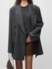 La Moda 2025 Recomienda Fuertemente Chaqueta de Traje de Lana Peinada de Color Mixto, Cuello Especial Estilo R0W, Práctica