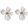 Pendientes de Flor Exagerados con Aguja de Plata s925 Diseño Nicho Pendientes Blancos Hermosos Pendientes Rojos de Internet para Mujer Joyería de Qingdao