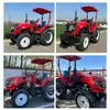 Trator Agrícola 804 de Quatro Rodas, Duplo Propósito, Rei da Estufa para Arar, Semear e Escavar Enxada Rotativa de Quatro Rodas de Alta Potência