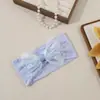 2026 Transfronterizo Nueva Diadema de Encaje con Lazo para Niños Diadema Elástica Suave para Bebé Dulces Accesorios para el Cabello para Bebé