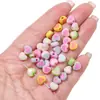 Cuentas Acrílicas de Dos Colores Cuentas Corazón Cuentas Sueltas Pulsera Collar Joyería Artesanal DIY con Cuentas Accesorios Venta al por Mayor Estilo Nuevo