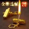 Encendedor de Barra de Oro de Moda para Tiktok/Kuaishou, Llavero Impermeable Multifuncional Encendedor de Queroseno para Uso en Exteriores