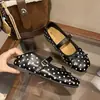 Zapatos Mary Jane de moda para mujer, nuevos para otoño, estilo francés, con corte bajo y aumento interno de altura, planos de lunares con lazo, 2026
