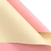 Jiemei Venta al por mayor personalizada Floristería Materiales de empaque floral Papel de flor de papel estilo europeo de dos colores Papel de regalo para ramo de flores frescas