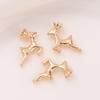 Color Oro 14K Conservación del Color Conejo de Orejas Largas Móvil Ciervo Sika Colgante para Collar DIY Colgante Pikachu Pulsera Colgante Pequeño
