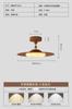 Lâmpada de Quarto Estilo Retrô Francês Imitação Mármore, Lâmpada de Varanda para Quarto Principal Medieval, Luminária de Teto Semi-Suspensa, Lâmpada de Estudo para Proteção Ocular Infantil