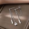 Pendientes Largos de Cadena de Plata de Ley S925 2026 Nuevos de Moda Elegantes de Gama Alta con Borlas Accesorios de Oreja de Verano
