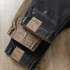 Pantalones casuales de pana gruesa de alta calidad estilo europeo y americano, con estampado de copo de nieve frito, rectos, cálidos, de terciopelo, para hombre