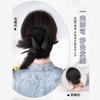 Nueva peluca de cabeza estilo chino Marubeni Círculo de cabello Hanfu Estilo antiguo Moño para el cabello Bolsa de cabello de simulación Vestido antiguo Moño de flores Parte posterior de la cabeza