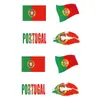 Pegatinas de Tatuajes Temporales Impermeables Temática Portuguesa Transfronterizas Fáciles de Aplicar Decoración Personalizada Exhibición Cultural Support Wear para Aficionados