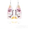 Pendientes de cuentas de estilo bohemio europeo y americano color tejido a mano borla larga pendientes de cuentas Miyuki venta al por mayor