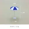 Micro-Paisaje Plástico Playa Mini Sombrilla de Sol Adornos Caja de Exhibición Muñeca Parasol Paisajismo de Playa Material de Bricolaje
