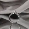 En stock en Guangzhou: Bolsa Cuadrada de Encaje Anillo de Moissanita para Mujer, 1 Quilate, Plata S925 Chapado en Oro, Venta Directa de Fábrica