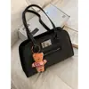 Bolsa de Axila Grande Capacidade Retrô Feminina 2025 Nova Casual Ombro Único Ombro Duplo Bolsa de Uso Duplo Pasta Bolsa Tote