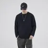 Suéter retro de punto grueso para hombre, sudadera de peso pesado de alta gama, capa base para hombre, prenda exterior casual de otoño e invierno
