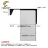 Gabinete de decoración para el hogar, puerta de gabinete, manija negra oculta empotrada, manija de borde extendido con sellado de color aleación de aluminio cepillado para puerta de armario