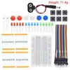 Kit Inicial UNO R3 com placa-mãe kit inicial 13 em 1 kit inicial placa de ensaio de 400 furos