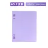 Nueva Cubierta de Cuaderno de Hojas Sueltas Estilo Push-Pull, Simple y Cómoda de Sostener, Cuaderno de Hojas Sueltas A5, Cuaderno B5 de 8 Agujeros Engrosado y Desmontable