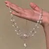 Estética Grotesca Chica Genial Industria Pesada Araña Carmesí Borla Gargantilla Gótico Oscuro Collar Cadena de Clavícula