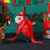 Em estoque Papai Noel Presente Véspera de Natal Maçã Embalagem Portátil Sacola de Lona Explosiva Sacola de Presente de Natal Pacote Boca