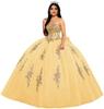 Calcomanía de Encaje Dorado Vestido de Adulto Esponjoso Strapless Tul Vestido de Promoción Flash Vestido de Princesa Vestido