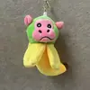 Colgante de Peluche Shan Hai Jing Lindo Tiburón Mono Juguete de Peluche Llavero Colgante Encanto para Bolso Muñeca Peluche