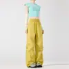 Pantalones de Chándal Casuales de Pierna Ancha Estilo Americano con Cintura Elástica, Marca de Moda, Corte Holgado, Pantalones de Aire Versátiles, Pantalones Paracaídas, Pantalones Cargo