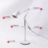 Lámpara de horneado eléctrico infrarrojo con regulación de temperatura y temporizador, lámpara de horneado de luz roja para salón de belleza, lámpara de horneado de un solo cabezal para el hogar con bandeja