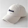 Boné de Baseball para Casal Bordado de Letras Tridimensionais com Aba Macia, Simples, Moderno, Versátil, Boné Casual com Aba, Novo Modelo de Primavera