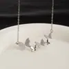 Colar Borboleta Zircônia Microcravejado Feminino Ins Design de Nicho Alto Padrão Requintado Versátil Corrente da Clavícula Novo Estilo 2024