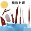 Cuchillos para Pintar Cerámica Transfronterizos, Herramientas para Arcilla, Manualidades Completas de Cerámica de Madera DIY, Herramientas para Esculpir Arcilla